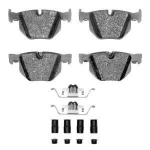 BMW 530XI Brake Pads - Rear - R1 Concepts - Semi Met Pads & Hardware Kit - `04-`10